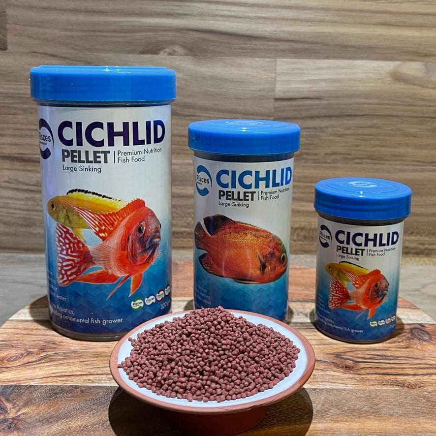 the-fish-farm Fish Food Cichlid Large Sinking Pellets (3mm Pellets) Pisces Cichlid Large Sinking Pellets Fish Food - The Fish Farm Australia