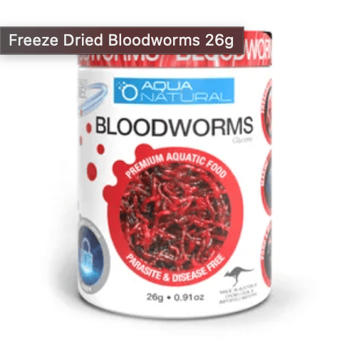 the-fish-farm Food and Treatments Aqua Natural Freeze Dried Bloodworms 26g Aqua Natural Freeze Dried Bloodworms Freshwater and Marine Fish Food