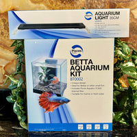 the-fish-farm Aquarium Pisces Aquatics Glass Betta Tank PLUS LED Light Bundle Buy Pisces Aquatics Glass Betta Tank & LED Light Bundle at The Fish Farm Australia