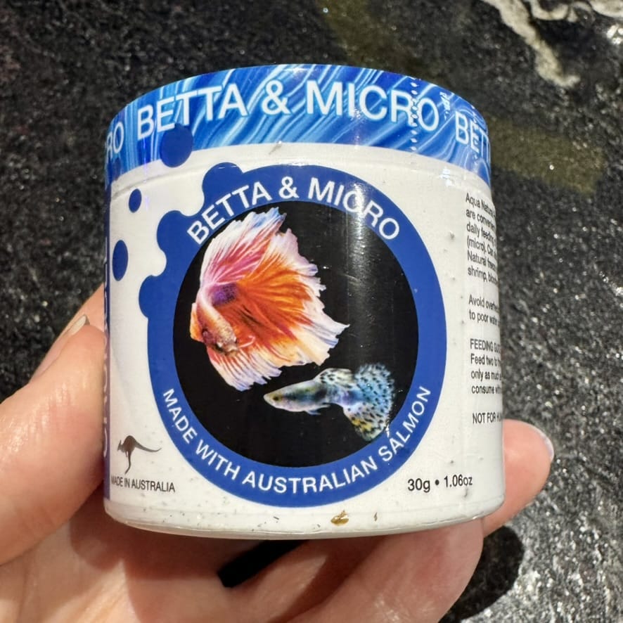 the-fish-farm Food and Treatments Betta & Micro Crumble Fish Food 30g Aqua Natural Where to buy Betta & Micro Crumble Fish Food Aqua Natural in Australia